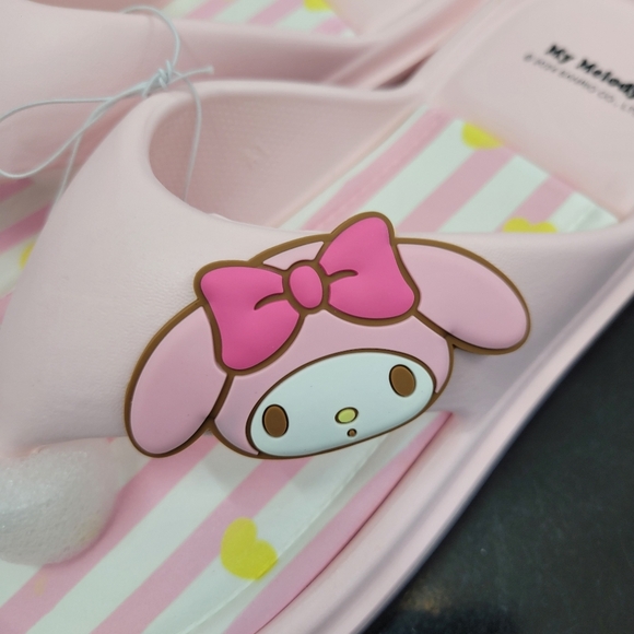 Brand New Sanrio My Melody Pink Heart Slippers US 7 - Picture 3 of 9